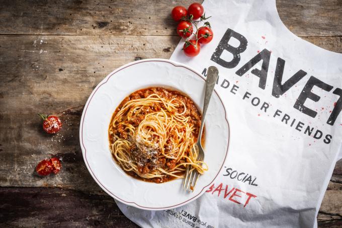 2. De vegetarische pasta's van Bavet