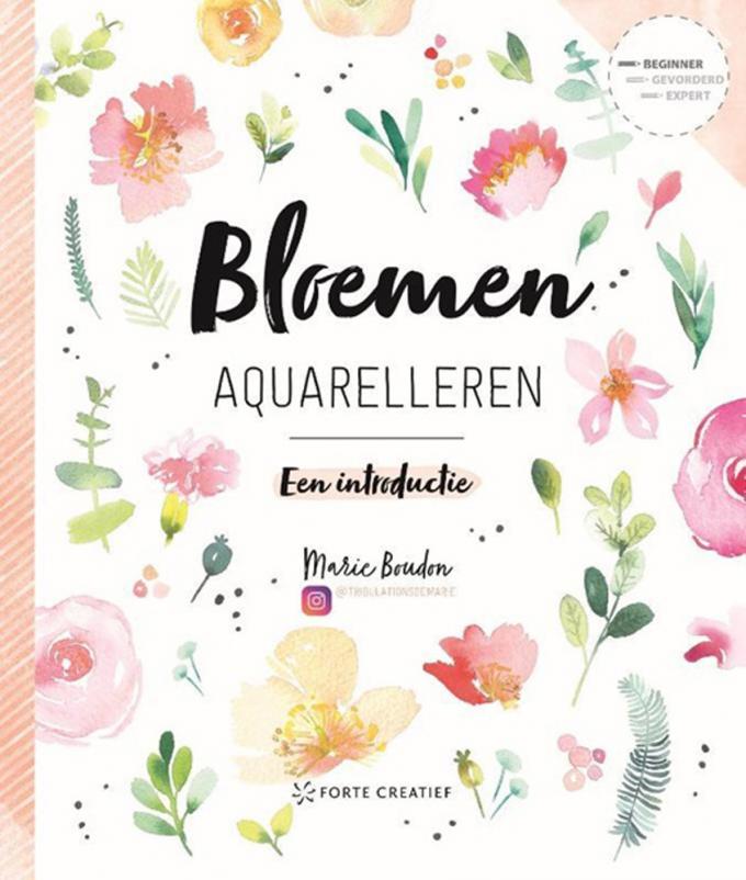 'Bloemen aquarelleren' van Marie Boudon