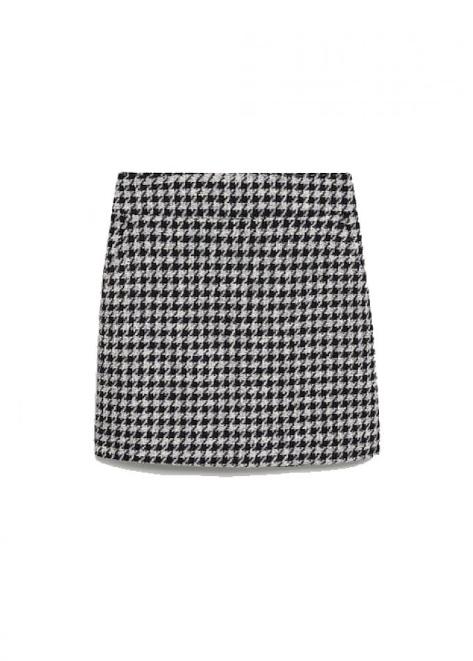 Look 3: Houndstooth rokje