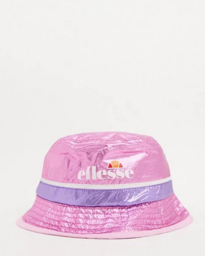 Roze metallic bucket hat