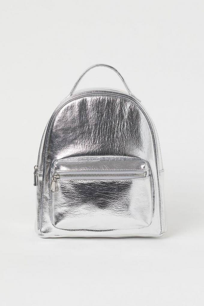 Zilverkleurig rugzakje
