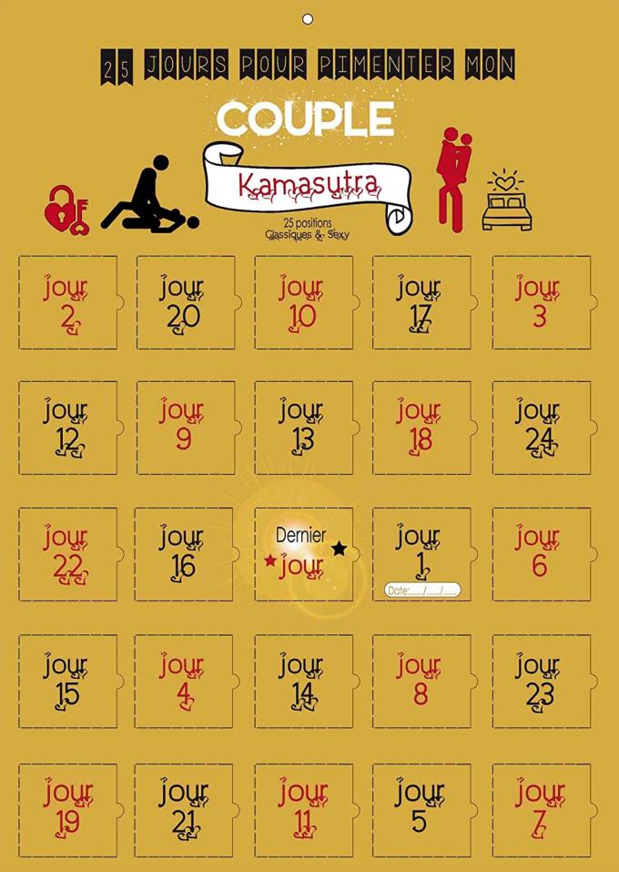 Calendrier Kamasutra – 25 défis positions