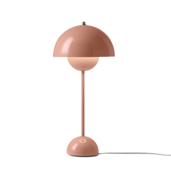 Roze flowerpot lamp