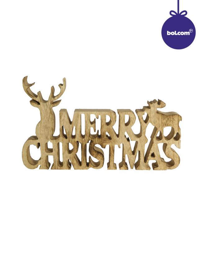 Houten kerstversiering