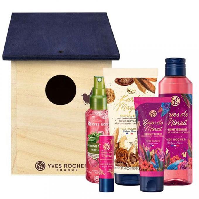 Geschenkset Midnight Berries Vogelhuisje