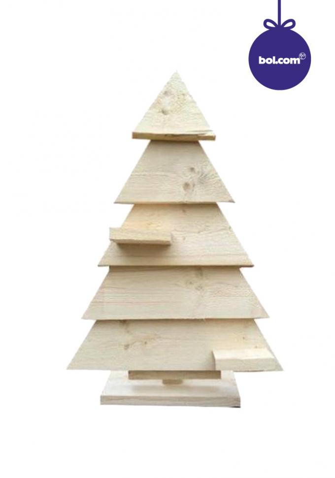 Winters wit: steigerhouten kerstboom