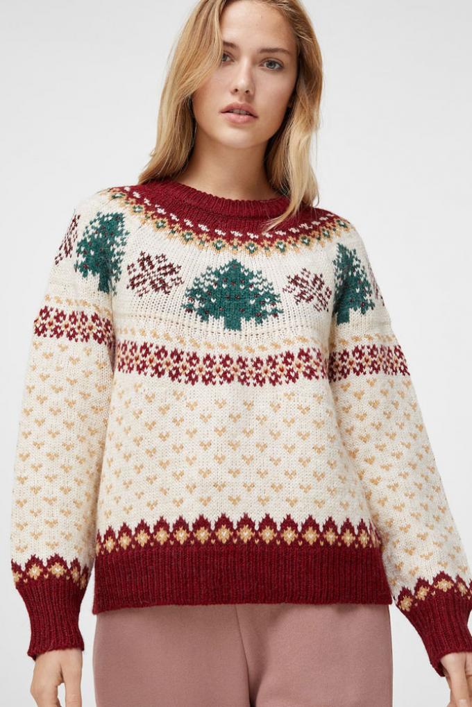 Kerstsweater met bomen