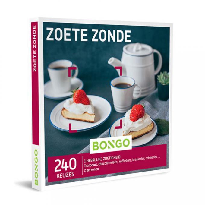 Bongo-bon 'Zoete zonde' voor verschillende Belgische koffie- en theehuizen
