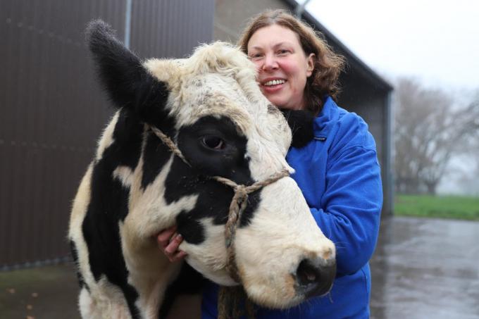 Nancy Declercq met Magrietje. (foto MG)