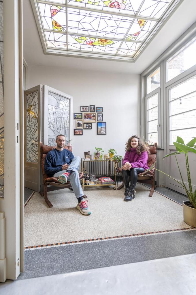 Seppe en Chloé waakten erover dat het karakter van hun art-decowoning behouden bleef.©Pieter Clicteur;Pieter Clicteur Pieter Clicteur