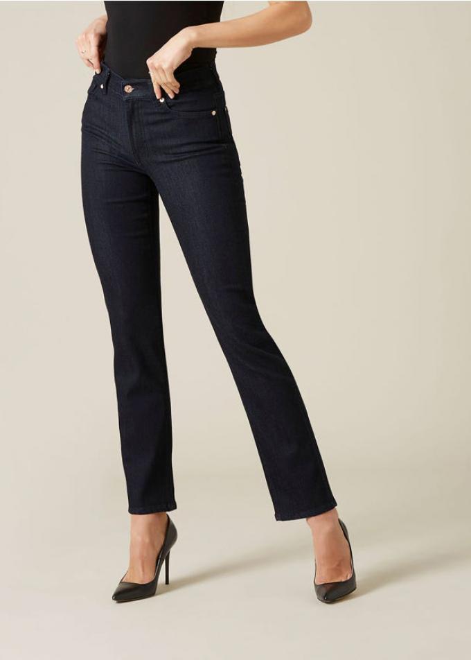 Straight jeans met middelhoge taille