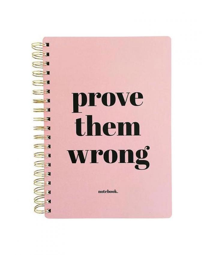 Notitieboek 'Prove them wrong'