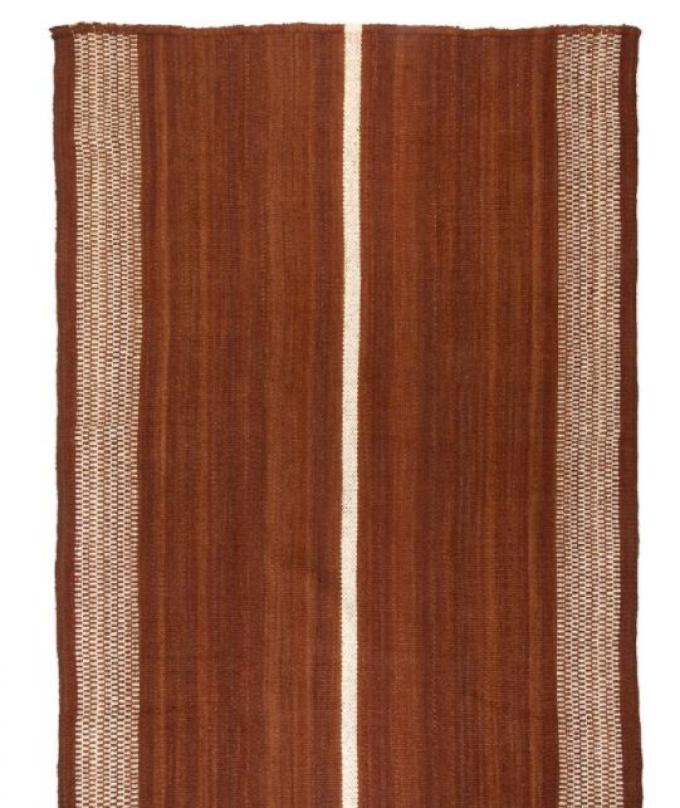 Natuurlijk berber tapijt met minimalistische print