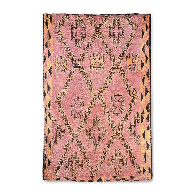 Handgeknoopt Marokkaans berber tapijt in wol