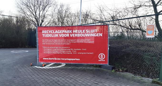 Het park omgebouwd tot een volwaardig recyclagepark waar je met alle afvalfracties terecht kan.© Kortrijk