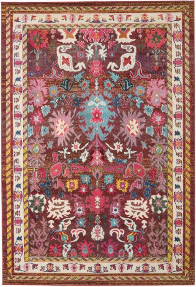 Le tapis fleuri et coloré