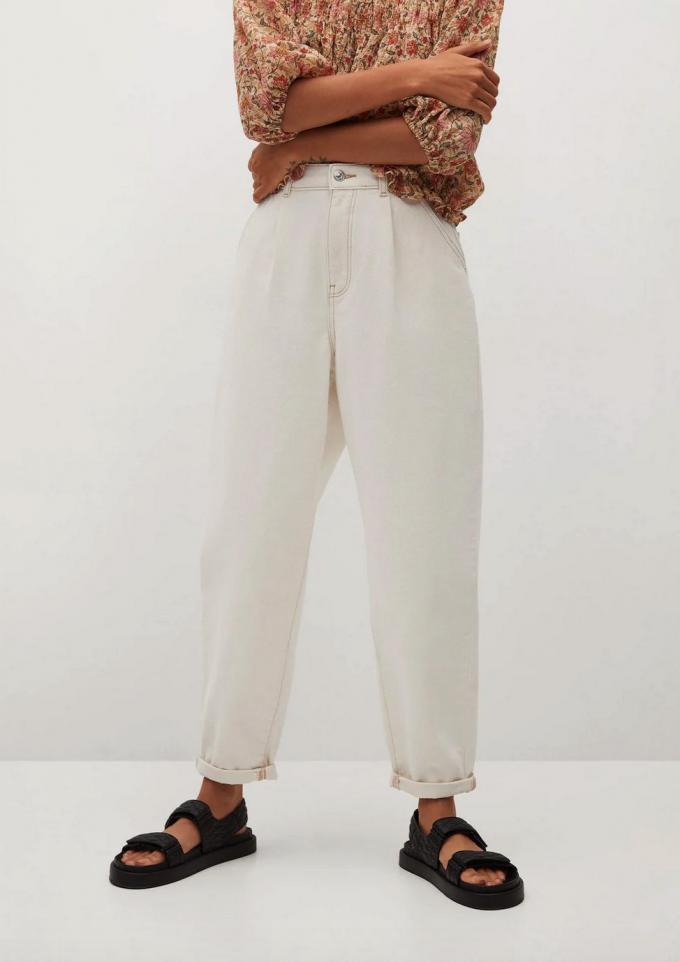 Jeans blanc slouchy