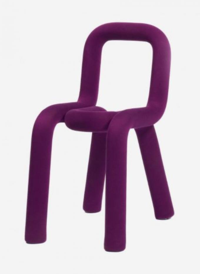 Chunky 'bold' 3D-stoel in purper