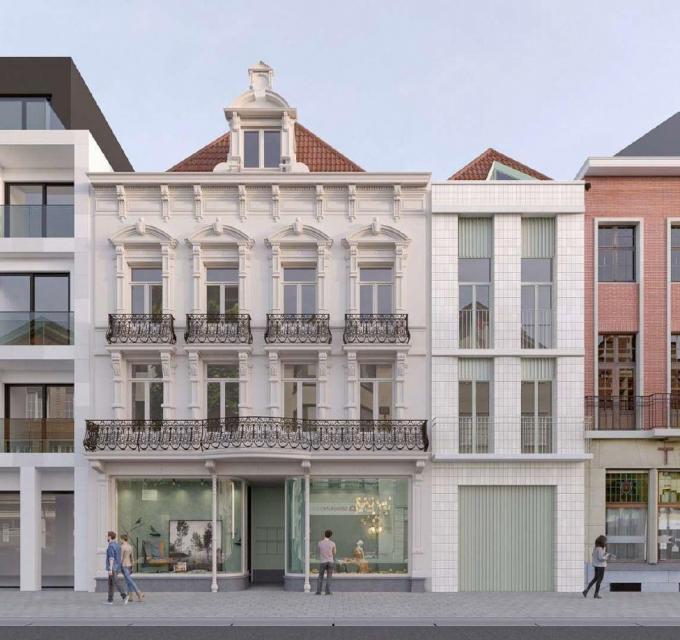Het gebouw zou er tegen 2023 ongeveer zo moeten uitzien.© Stad Kortrijk