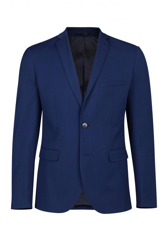 Look 1: Blauwe oversized blazer