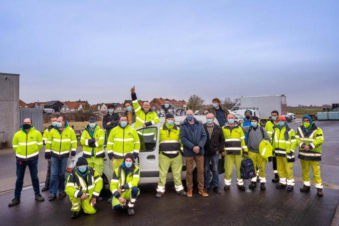 Ronny De Keyser neemt afscheid van zijn ploeg bij de gemeente. (foto LC)©luc cassiman