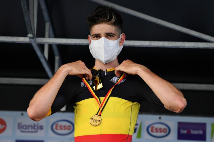 Vorig jaar was Wout Van Aert de beste Belgische tijdrijder. Staat in Ingelmunster straks ‘local hero’ Yves Lampaert op het hoogste schavotje?©DAVID STOCKMAN BELGA