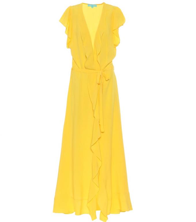 La robe portefeuille jaune