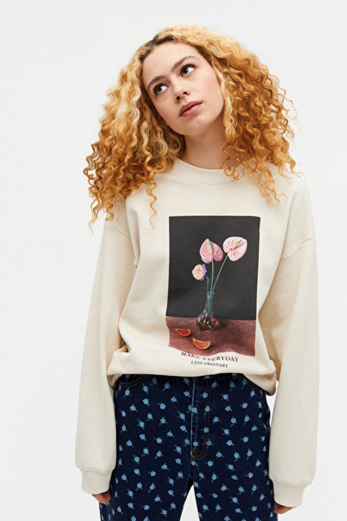 Sweater met bloemenprint
