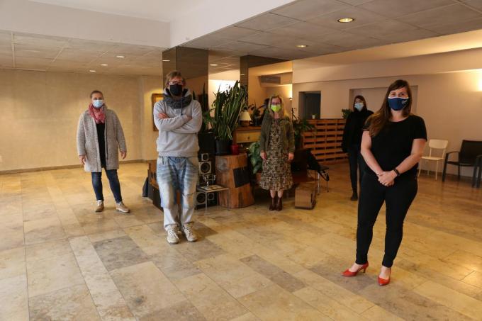 Het Doorgroeihuis, de daklozenopvang in Oostende, verhuist op vrijdag 12 maart naar een leegstaand pand aan de Nieuwpoortsesteenweg.© Gillian Lowyck