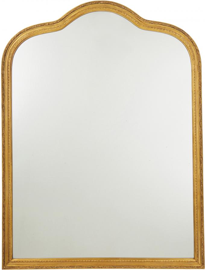 Spiegel met gouden rand