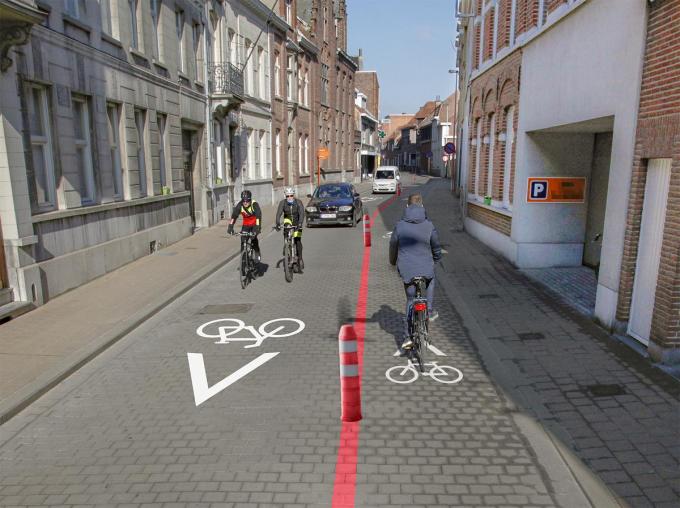 De Magdalenastraat in Wervik wordt binnenkort heel wat veiliger voor fietsers.© (Foto GF)