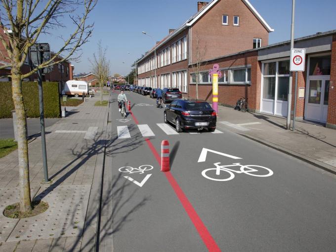 De Schoolstraat in Geluwe.© (GF)