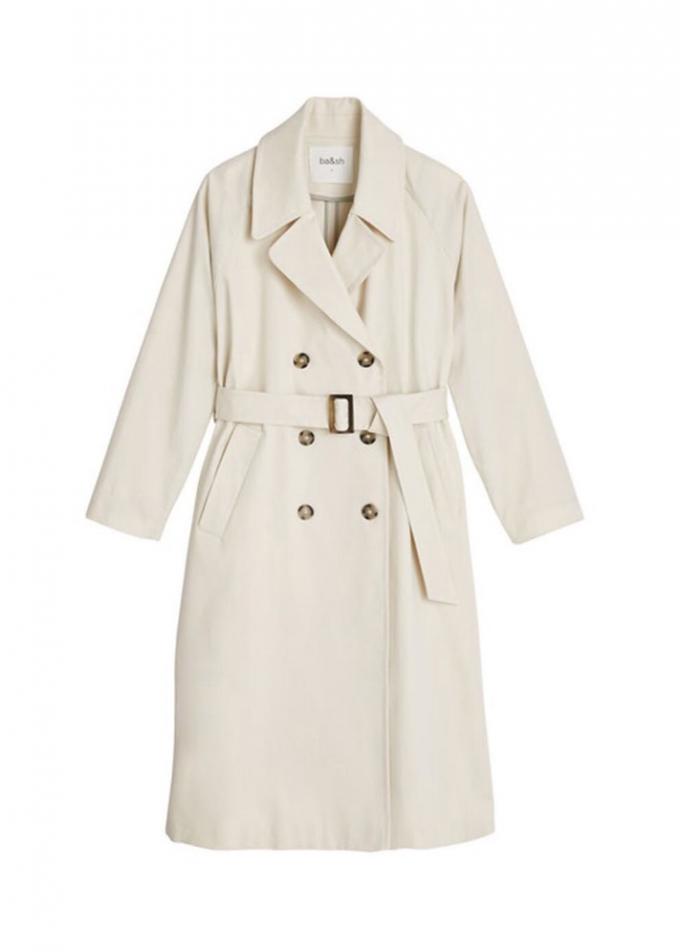 Lichtbeige trenchcoat