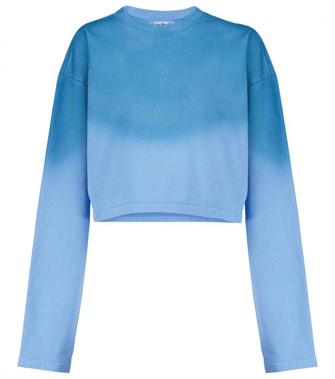 Cropped sweater in twee soorten blauw