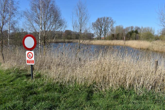 Het bufferbekken in Vlamertinge. (Foto TOGH)