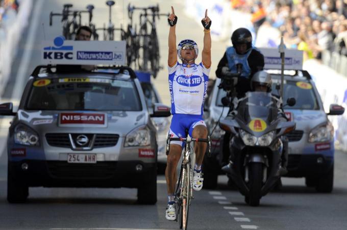 In 2009 won Stijn Devolder als renner van Quick-Step voor het tweede jaar op rij de Ronde.© BELGA
