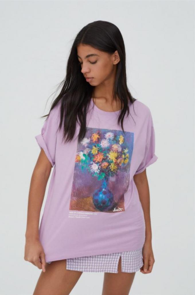 T-shirt met ‘Chrysanthemums’ van Claude Monet