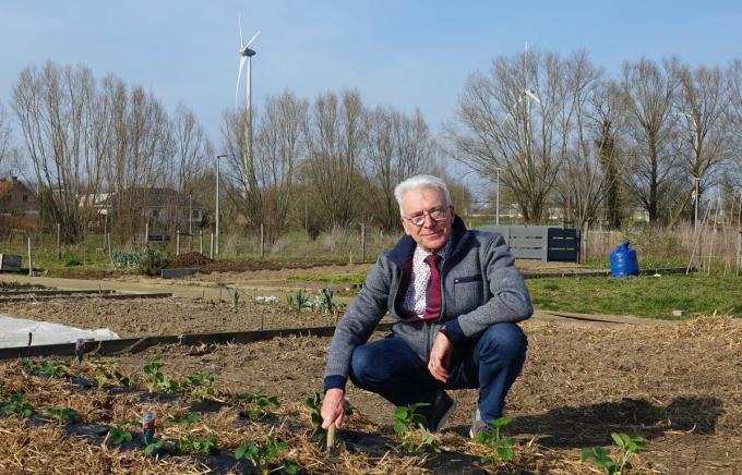 Didier Demets is ondervoorzitter van het comité dat het volkstuintje op ’t Hoge beheert. (foto AN)