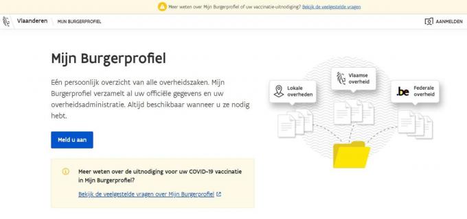 Online kan je via je identiteitskaart het Burgerprofiel consulteren.© gf