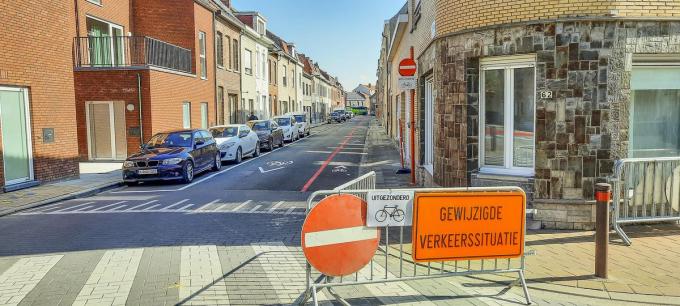 In de Leopoldstraat is het eenrichtingsverkeer met de invoering van de fietsstraat omgedraaid.© LVW