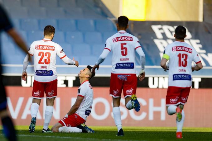 Hamdi Harbaoui scoorde de 0-1.© BELGA