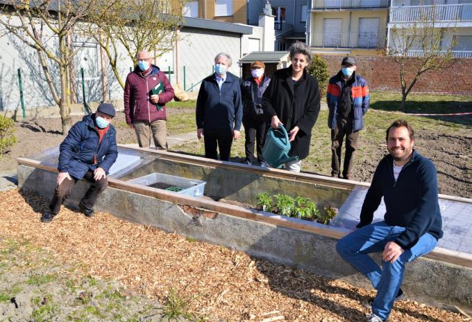 Inwoners die zelf geen tuin hebben, kunnen hier aan de slag.© WK