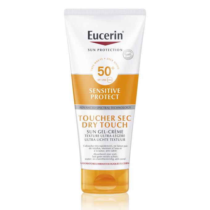 3. Sun Gel-Crème Dry Touch SPF 50+ voor het lichaam van Eucerin