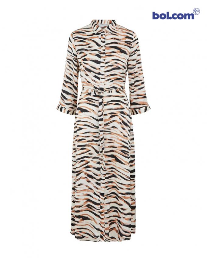 Look 1 - Midi-jurk met zebraprint