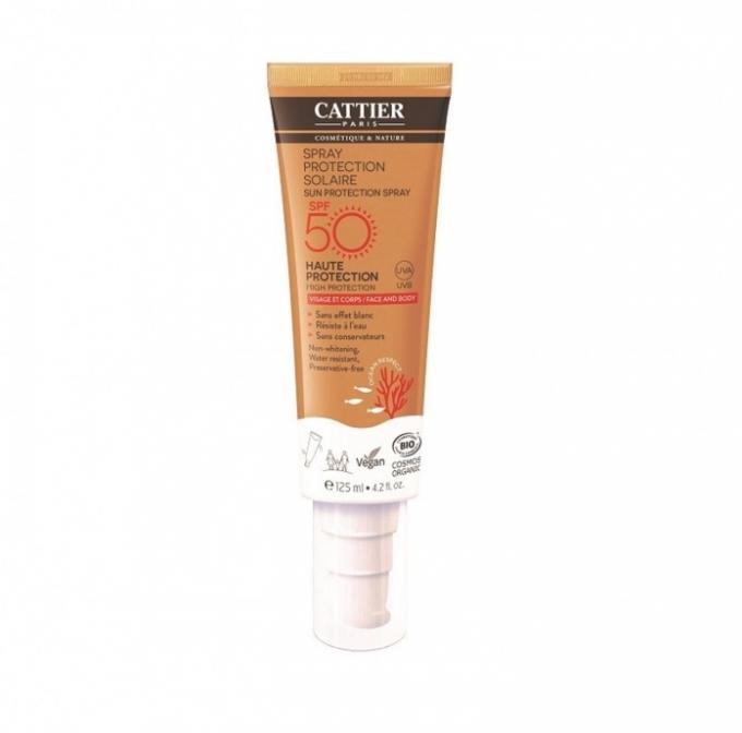 Spray protection solaire SPF 50 - Cattier