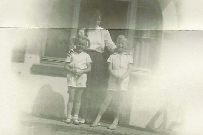 Jean-François met zijn zusje en Jocelyn. (gf)