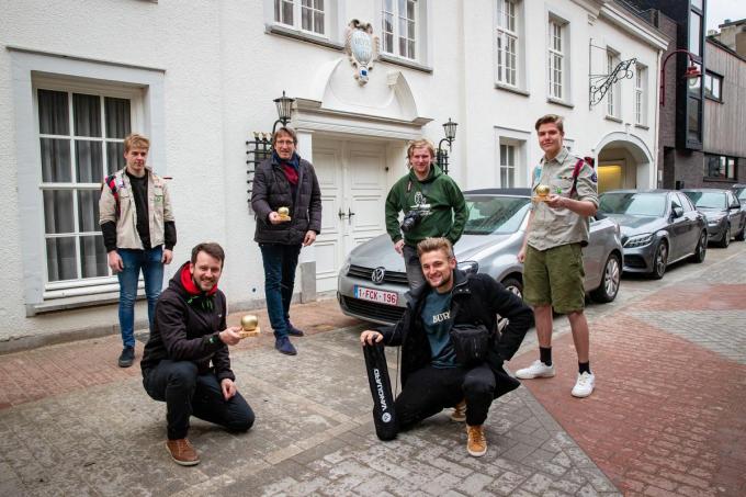 Chirojongens Lichtervelde kaapten vier gouden appels weg op het filmfestival.© Foto Kurt