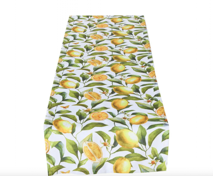 Tafelkleed met citroenpatroon (140 x 40)