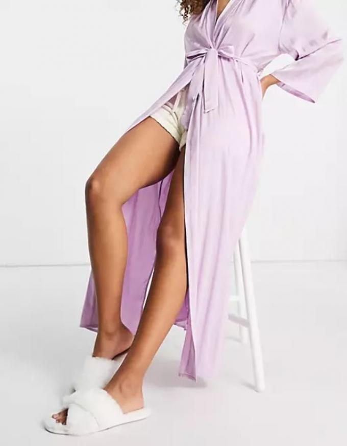 Lavendelkleurige badjas