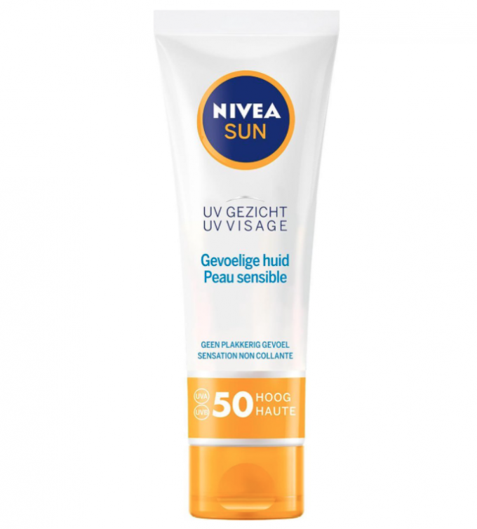 Voor de gevoelige huid: UV Gezicht Gevoelige Huid SPF 50 van Nivea 